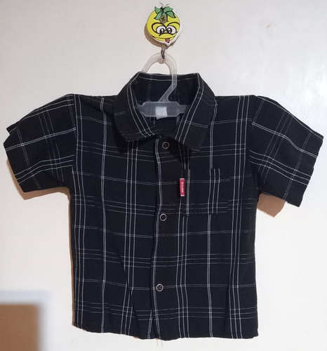 Camisa De Nene Mangas Cortas Con Broches Talle 2. Còd. Ropa