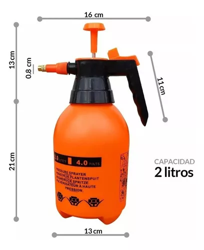 Pulverizador de Agua de Presión Previa (Capacidad: 2 Litros