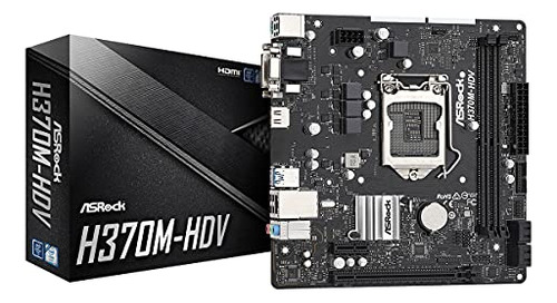 Asrock H370m-hdv Lga1151/ Intel H370/ Ddr4/ Sata3&usb3.2/ Mi