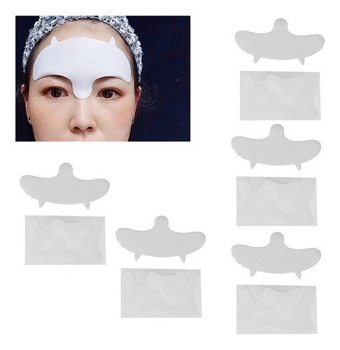 Adhesivos Antiarrugas Con Forma De Y Para El Entrecejo, 5 Un