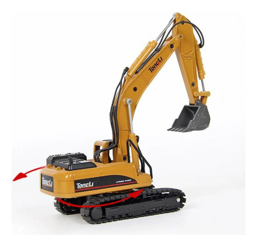 Kit Die Cast Maquina Caçamba Escavadeira Trator Top