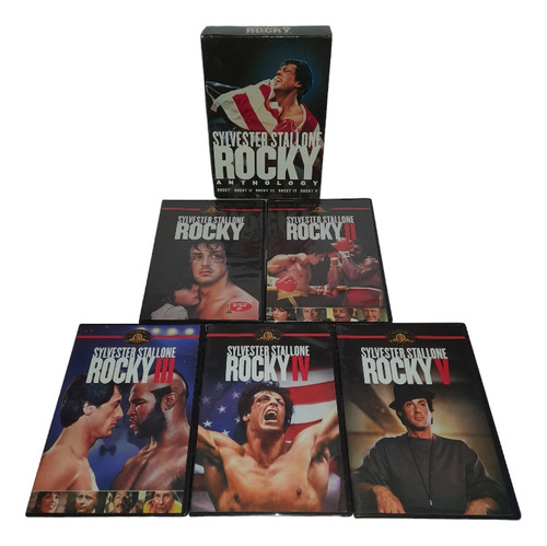 Sylvester Stallone Rocky Anthology Dvd Box Set 