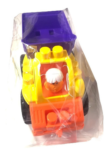 Dump Truck Toy Blocks Caresita Color Amarelo e Roxo Character Truck