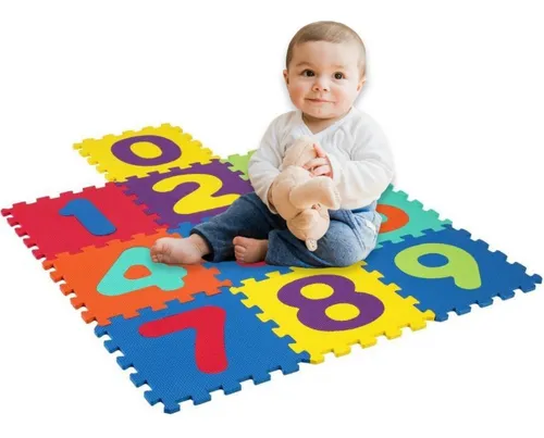 Alfombra Goma Eva Set 10 Cuadros 30x30 Bebes Ni os Tatami G