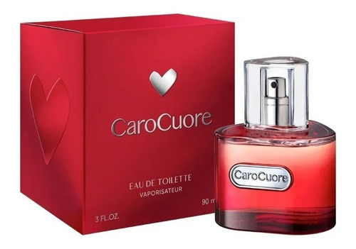 Perfume Mujer Caro Cuore Original Rojo Edt X 90 Ml