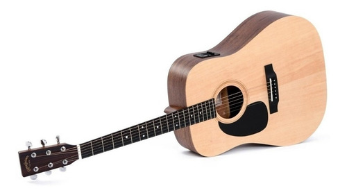 Imagen 2 de 2 de Guitarra acústica Sigma SE DMEL para zurdos natural satin
