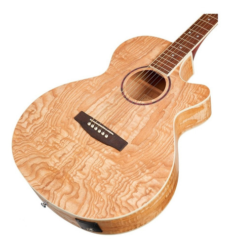Imagen 4 de 6 de Guitarra Electroacústica Cort Sfx Ash Burl Sfx-ab-op