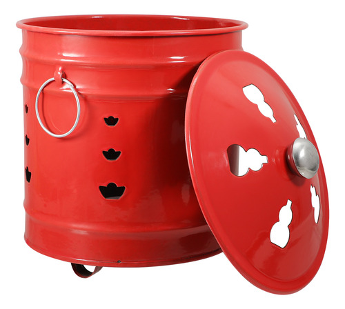 Cubo De Basura Incinerador Que Quema Oro
