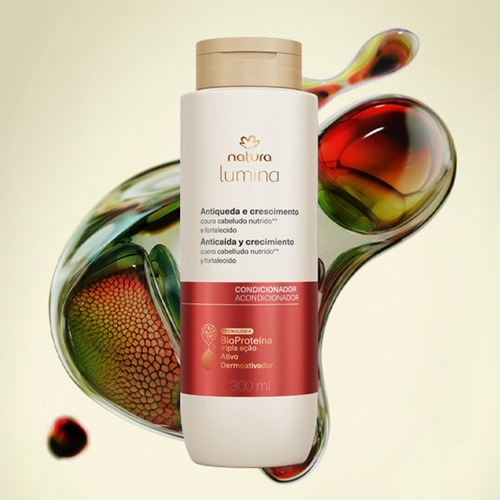 Kit Natura Lumina Antiqueda Crescimento Shampoo E Cond.