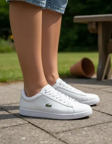 Tenis Sneakers Lacoste Casual Hydez Carnaby Blanco Rosa Para Mujer
