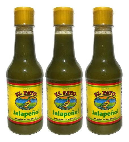 El Pato Jalapeño Verde Salsa De Picante Medio, 12 Oz Líquida
