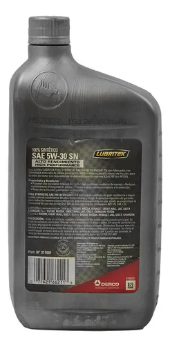 Aceite 5w30 Cuarto Dex2 Acdelco Acdelco 52135379