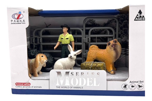 Set De Animales De Granja Conejos Model Series