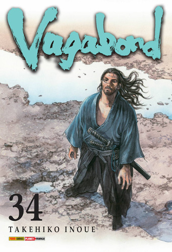 Vagabond Vol. 34, de Inoue, Takehiko. Editora Panini Brasil LTDA, capa mole em português, 2022