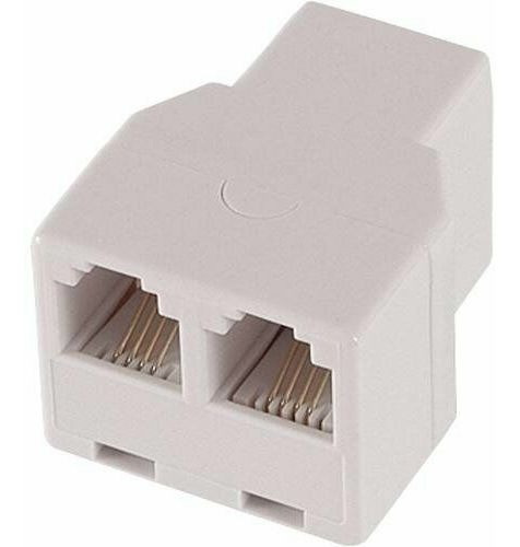 Divisor De Línea Rca Conector Telefónico 1 A 2 Hembra