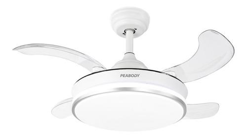 Peabody Pe-vtr36b Ventilador De Techo Retráctil Con Luz Led