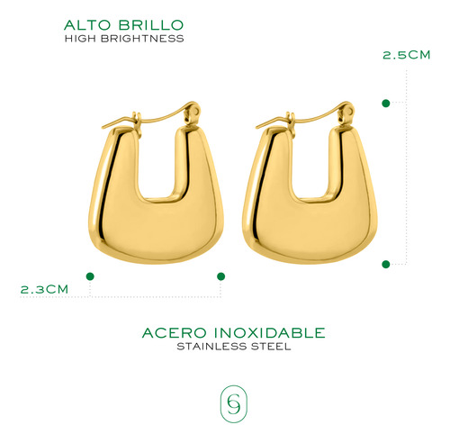 Aretes De Acero Inoxidable Arracadas De Mujer Joyeria Regalo