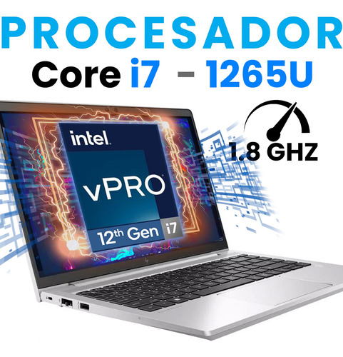 Laptop Hp Elitebook Core I7 12th 16gb Ram 256gb Ssd + Mouse (Reacondicionado)