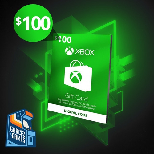 Imagem 2 de 2 de Cartão Xbox Live Gift Card $100 Dolares - Xbox One Ms Points