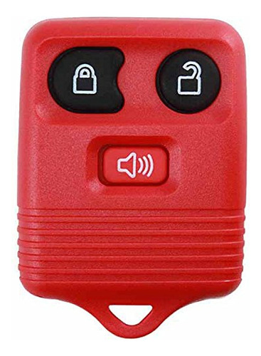 Keylessoption Reemplazo Rojo 3 Botones Entrada Sin Llave Con