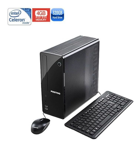 Pc Positivo Dsi3115 Celeron 4gb Hd 320gb + Kit Tecl E Mouse