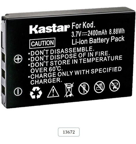Bateria Mod. 13672 Para Kodak Pocket Video Camera Zx1