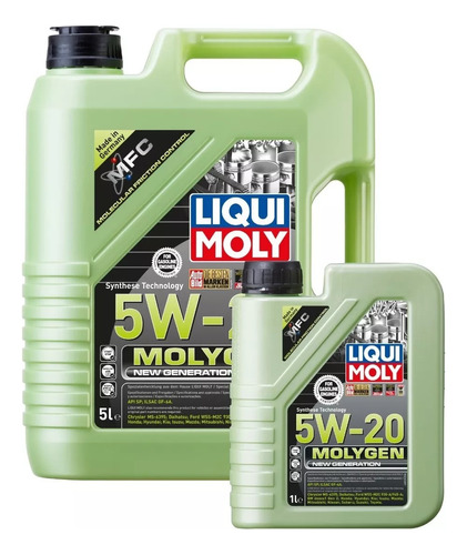 Aceite De Motor Molygen 5w20 6 Lts Liqui Moly 