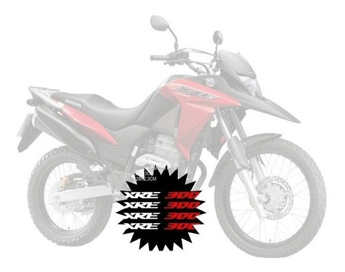 Adesivo Premium Interno Roda Moto Xre300 Xre 300 18 19 20 . Cor Branco