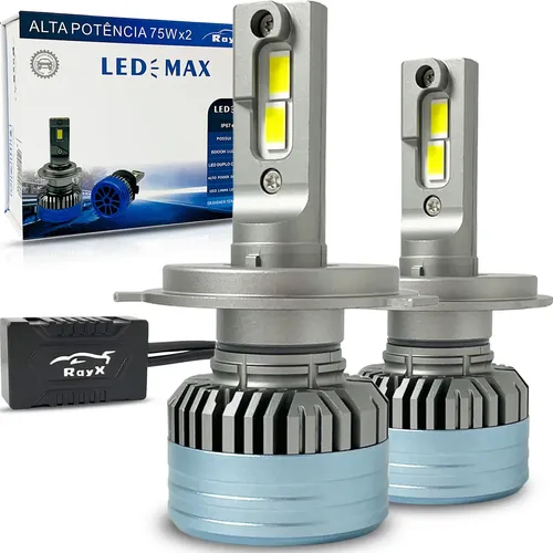 Ultra Led Max Rayx 15.000 Lumens 150w 6000k H4 12v 24v