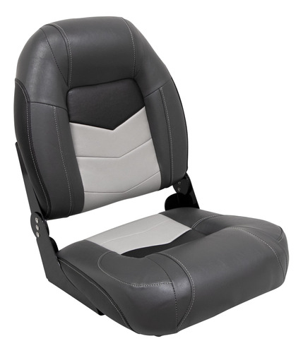 Asiento Barco Respaldo Alto Color Carbon Negro Gris Marmol