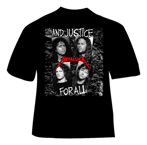 Polera Metallica - Ver 34 - Banda And Justice For All