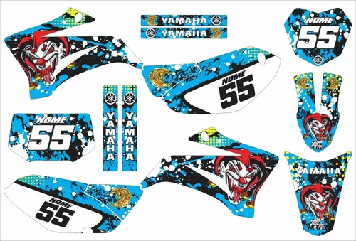 Adesivos Laminado Motocross Trilha Para Yamaha Ttr 125 19966 Cor Azul