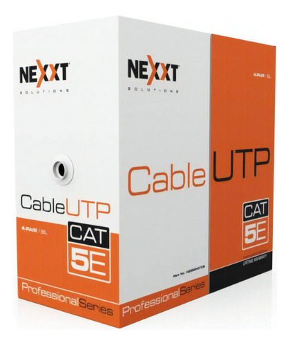 Bobina De Cable Red Cat5 Certificado Nexxt Azul Ab355nxt32