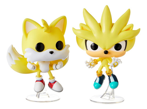 Funko Exclusivo Super Tails And Super Silver 60 Años Sega