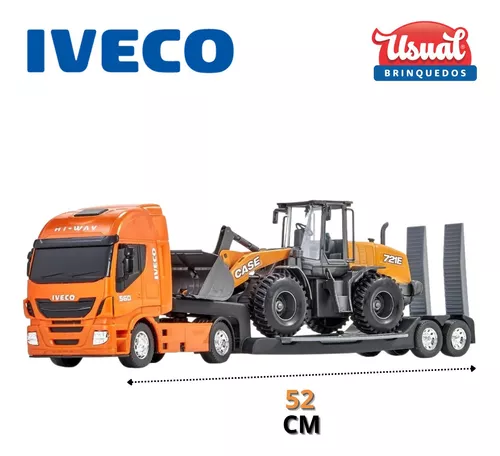 Caminhão Iveco Hi-Way Plataforma Pá Carregadeira Case