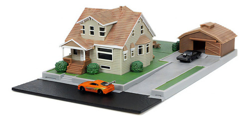 Casa De Toretto Dodge Charger & Toyota Supra Diorama Jada