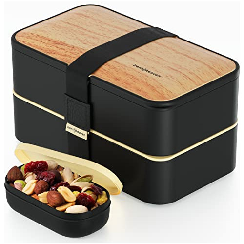 Bentoheav Premium Bento Box Fiambrera Adultos 2 Compartiment