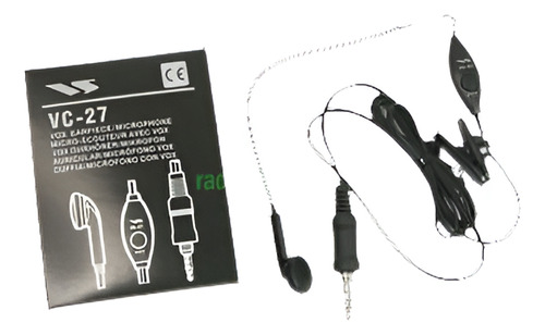 Yaesu Vc-27 Auricular Para Vx-170 Vx-177 Vx-6r Vx-7r Vc27