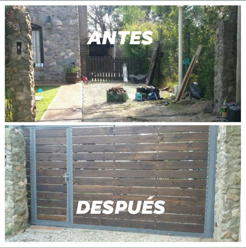 Imagen 8 de 10 de Cerramiento Hierro Madera Portones