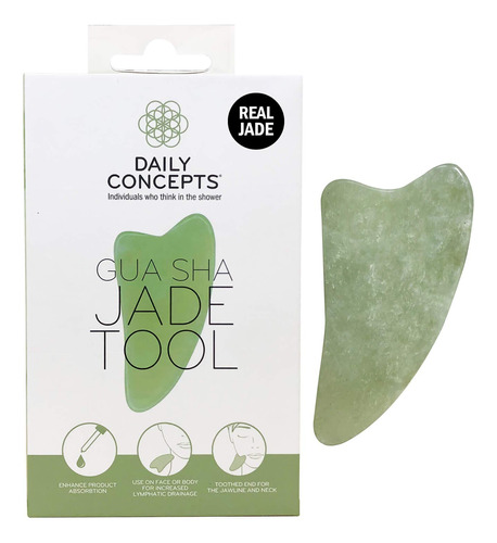 Herramienta Facial Gua Sha Daily Concepts Jade, 1 Unidad