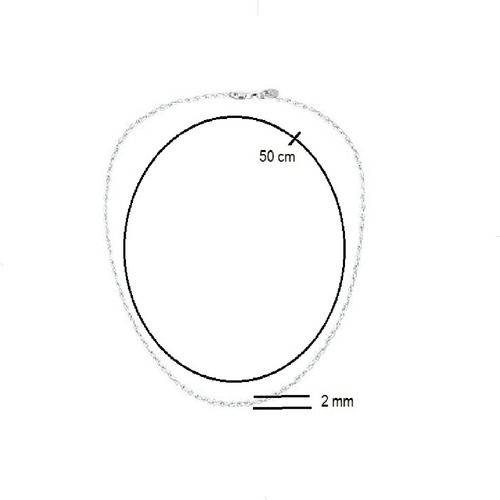 Imagen 3 de 10 de Cadena Plata 925 Torzal 50 Cm Diamantada Hombre Mujer Agálea
