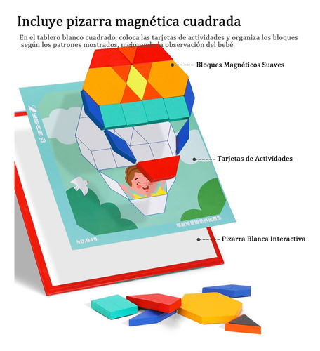 288pcs Rompecabezas Juguete Magnético De Forma Geométricas Amarillo