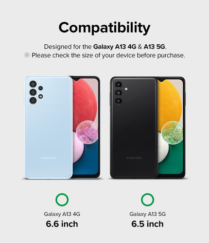Imagen 6 de 10 de Vidrio Templado Para Samsung Galaxy A13 / 5g Ringke Pack X2