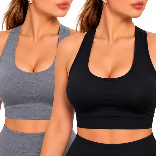 Kit 2 Top Cropped Feminino Suplex Fitness Academia Treino
