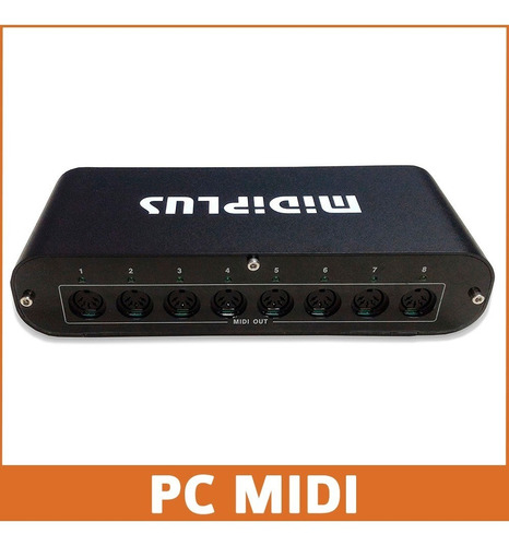 Imagen 6 de 8 de Midiplus Interfaz Midi Usb 8x8 Usb 3.0 8 In 8 Out