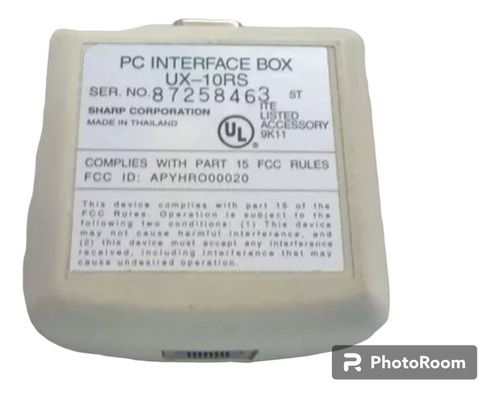 Caja De Interfaz  Pc Sharp   Ux-10rs  Pc Db9 / Fax Rj45