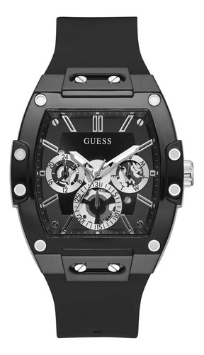 Reloj pulsera Guess GW0203G con correa de silicona color negro