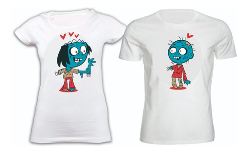 Par De Playeras Para Pareja Novios  Zombies