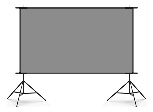 Pantalla De Proyector Con Soporte 16:9 Gris Antiluz 84inch