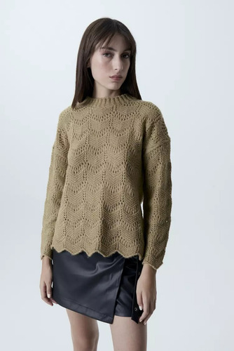 Sweater Tejido Calado Antony Invierno Mujer Sweet